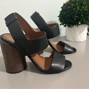 Givenchy Black Shoes & Wooden Heel